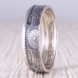 Silver Coin Ring (Japan) Taisho era