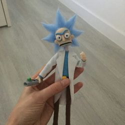 Wubba-lubba-dub-dub!Rick and Morty art doll,pickle Morty Figurine, Rick sanchez plush
