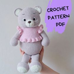 Amigurumi crochet pattern My lovely bear