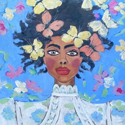 woman portrait oil painting on canvas woman portrait beautiful woman fauvism art gift ideas wedding gift ideas artwork