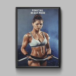 workout motivation quote poster, digital download