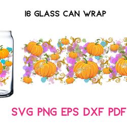 16 Oz Glass Can Wrap Halloween Holiday / 16 oz Libby