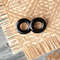 Black hoop earrings, Wooden earrings, round earrings, circle earrings.jpg
