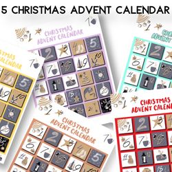5 Designs Christmas Advent Calendar