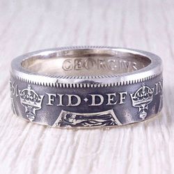 Silver Coin Ring (Great Britain) Florin George V