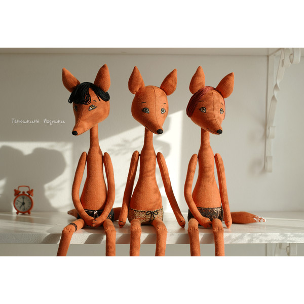 handmade doll fox DIY