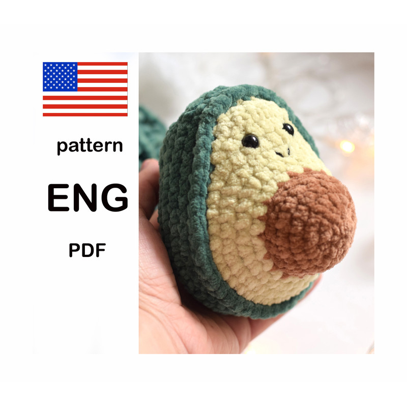crochet avocado pattern