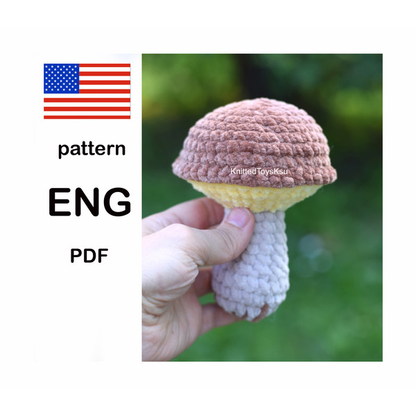 crochet amigurumi mushroom