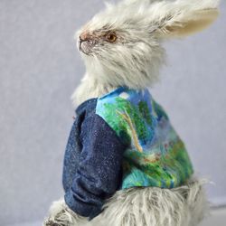 Artist Teddy Rabbit, Teddy Rabbit Toy, Stuffed Rabbit, Teddy Bunny 23 cm