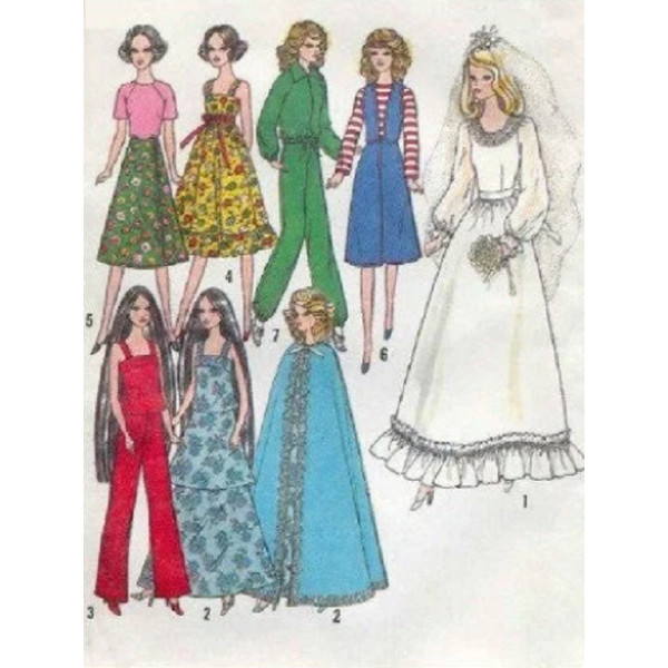 Vintage barbie top patterns