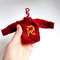 Decorated Christmas Tree Hand-Knit Sweater Ornament Tiny sweater