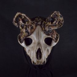 Hyena mask. Adult hyena mask. Hyena half mask. Dead hyena. Dead animal mask.