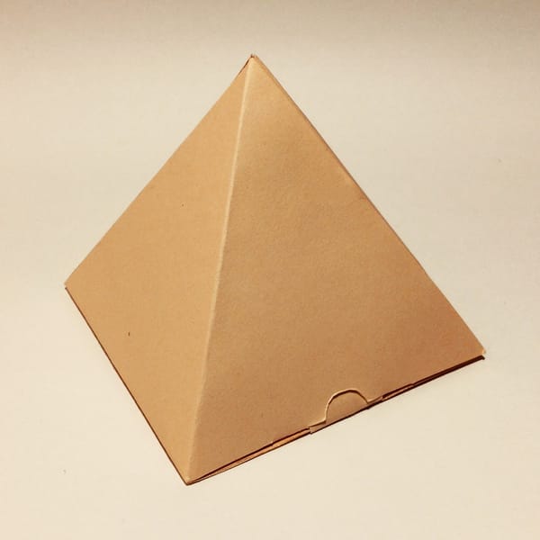 Pyramid box template, pyramid shaped box, pyramid gift box, - Inspire ...