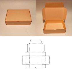 Rectangle box template, rectangular box, shoes box, shipping box, shipping container, shoes storage box, 8.5x11, A4, A3