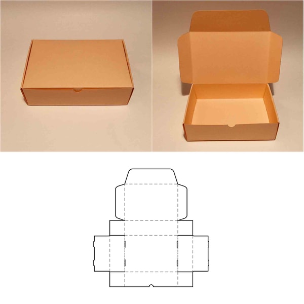 Rectangle box template, rectangular box, shoes box, shipping | Inspire ...