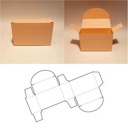 rectangle gift box template, rectangular gift box, rectangle box, rectangular box, svg, pdf, cricut, silhouette, 8.5x11