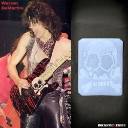 Warren DeMartini guitar sticker blood and skull vinyl charvel signature rat