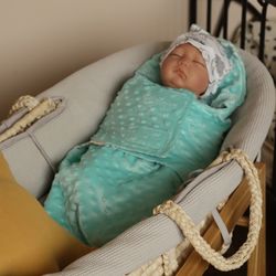 Baby swaddle blanket – receiving blanket – unique baby gift