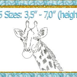 Giraffe  Machine Embroidery design