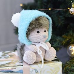 handmade crochet toy hedgehog