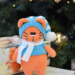 Crochet Cat amigurumi handmade crocheted toy