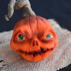 Pumpkin halloween, pumpkin figurine, pumpkin zombie,