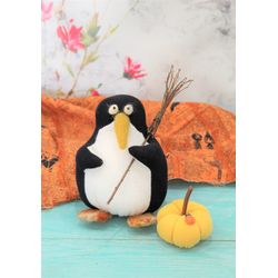 Plush soft penguin toy- Halloween decor, funny gift for friend