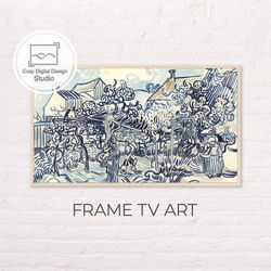 Samsung Frame TV Art | Vincent Van Gogh 4k Vintage Landscape Sketch Art for Frame TV | Oil paintings | Instant Download