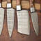 5 PC Custom Handmade Forged Damascus Steel Chef Knife Sets nives.jpeg