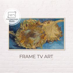 Samsung Frame TV Art | Vincent Van Gogh 4k Vintage Sunflowers Art for Frame TV | Oil paintings | Instant Download