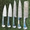 Custom Handmade Hand Forged Damascus Steel Chef Knife Setsjpeg