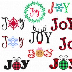 Bundle JOY Svg, Christmas svg, Merry Christmas SVG files, Digital download