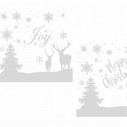 Bundle Merry Christmas SVG, Deer SVG files, Digital download