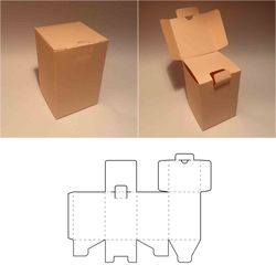 Rectangular box template, rectangle box, shipping box, shipping container, mailing box, corrugated box, 8.5x11, A4, A3