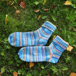 Knitted socks, Wool knit socks, Colorful socks for women, Christmas present, Gift for her