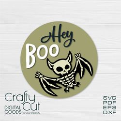 Halloween door decor, Hey Boo, Halloween SVG, Welcome sign
