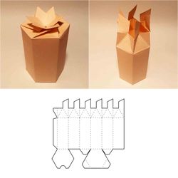 Romantic gift box template, beautiful gift box, romantic box, beautiful box, SVG, DXF, PDF, Cricut, Silhouette, 8.5x11