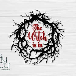 The Witch is in, Halloween door decor, Halloween SVG, Welcome sign