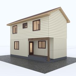 House Plan 14'x28', 747 Square Feet, PDF blueprint plans