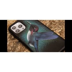 Phone case " Hummingbird" , custom order
