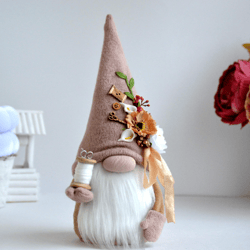 Scandinavian tailor gnome. Sewing gnome.