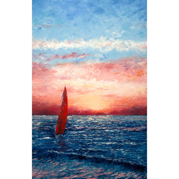yacht-sailboat-sea-painting-interior-red-boat-expressionism-Oil-painting-Fine-Art-Modern-Paintings-sunset-21.jpg