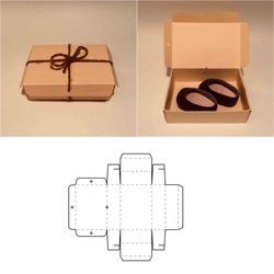 Shoes box template, shoes storage box, corrugated box, papercraft box, kraft paper box, paper box, printable box, 8.5x11