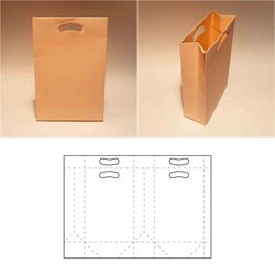 shopping bag template, paper bag, bag svg, bag pdf, bag template, 8.5x11, a4, a3, svg, pdf, cricut, silhouette, dxf