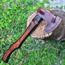 custom handmade steel hatchet tomahawk axe throwing viking hunting axe