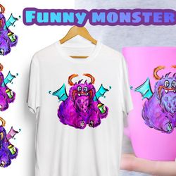 Cute Monster / Halloween / Magic Clipart