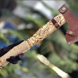 Handmade Viking Forged High Carbon Steel Tomahawk Hatchet Axes