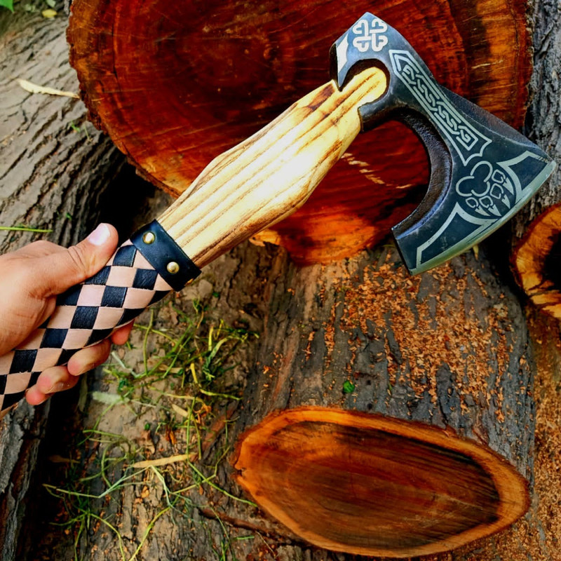 Custom Handmade Steel Tomahawk Axe Throwing Hunting Axejpeg