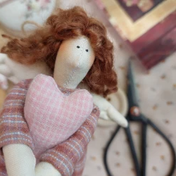 little tilda angel, decor doll, home decor, birthday gift