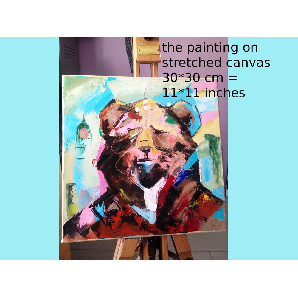 bear painting animal original art on canvas -10.jpg